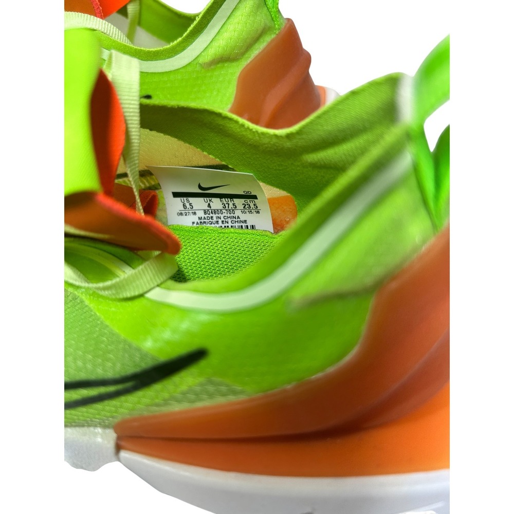 Nike Zoom Double Stacked Neon Green Women's Running Shoes Size 6.5 - Picture 3 of 5